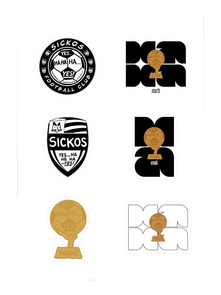 Sickos FC & Sickos World Cup Sticker Sheet product image (1)