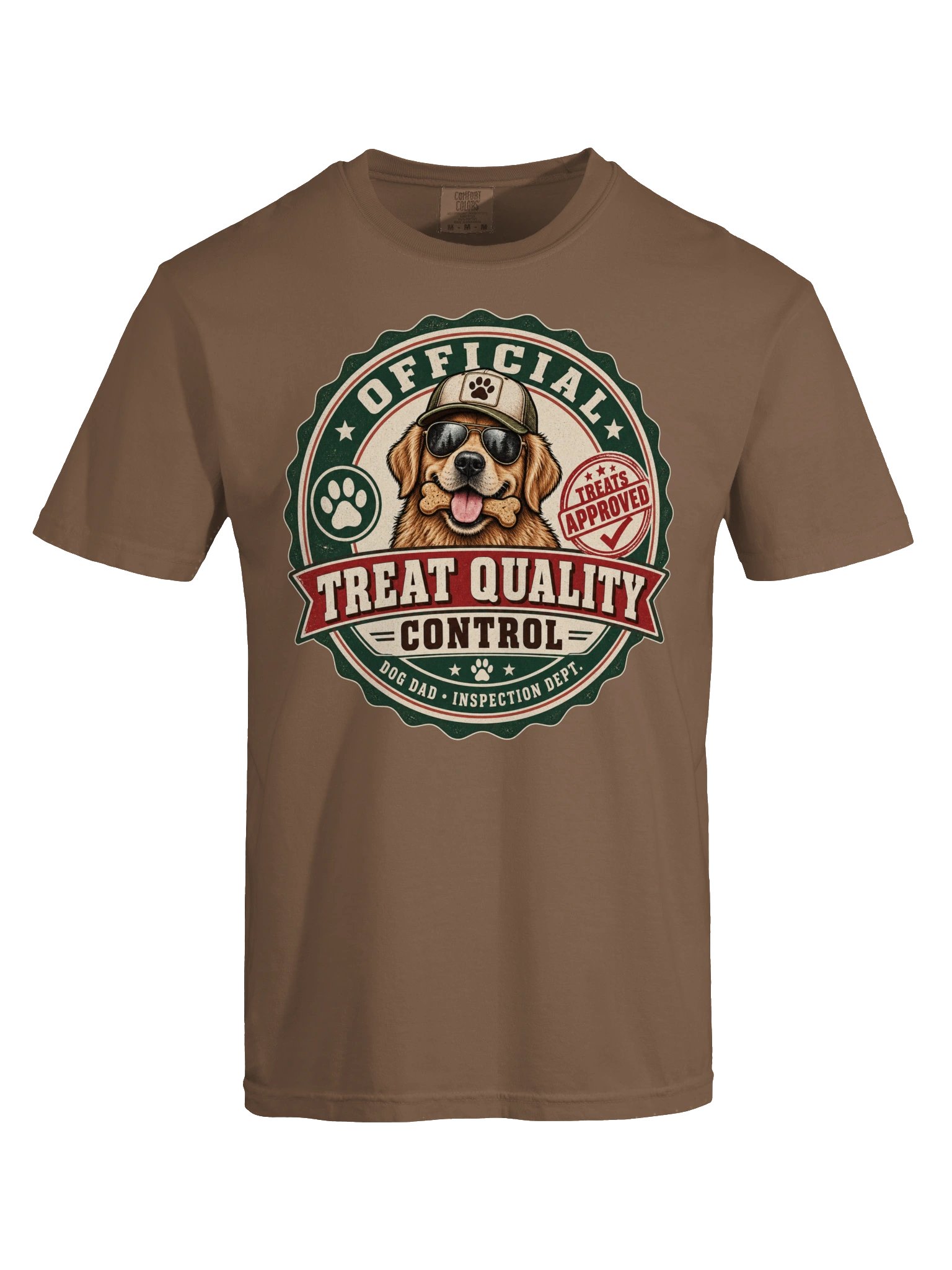 Official Treat Quality Control Comfort Colors Tee | Funny Dog Dad Shirt product image (6)