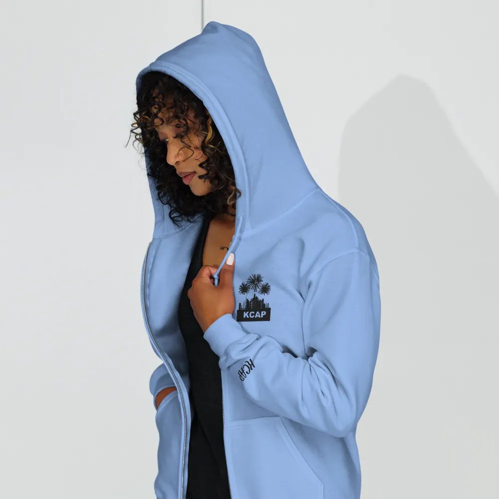 Zip Up Hoodie - Black Logo product image (8)