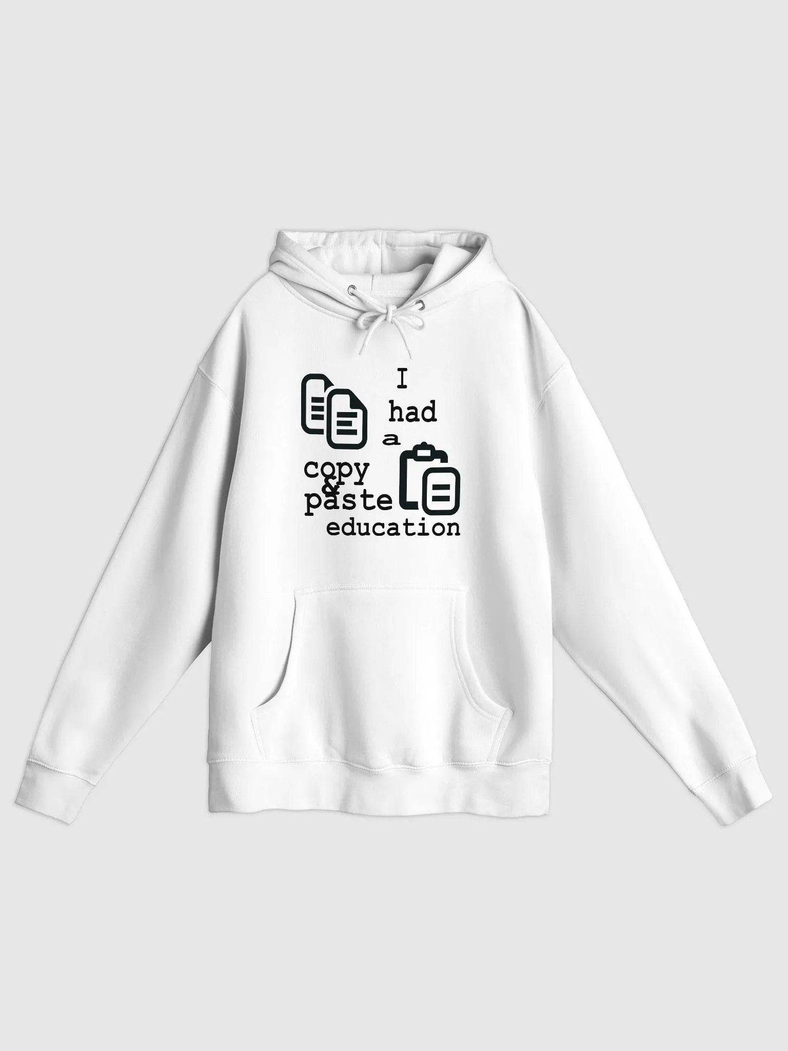 I Had A Copy & Paste Education - Black - Lane Seven Premium Pullover Hoodie product image (1)