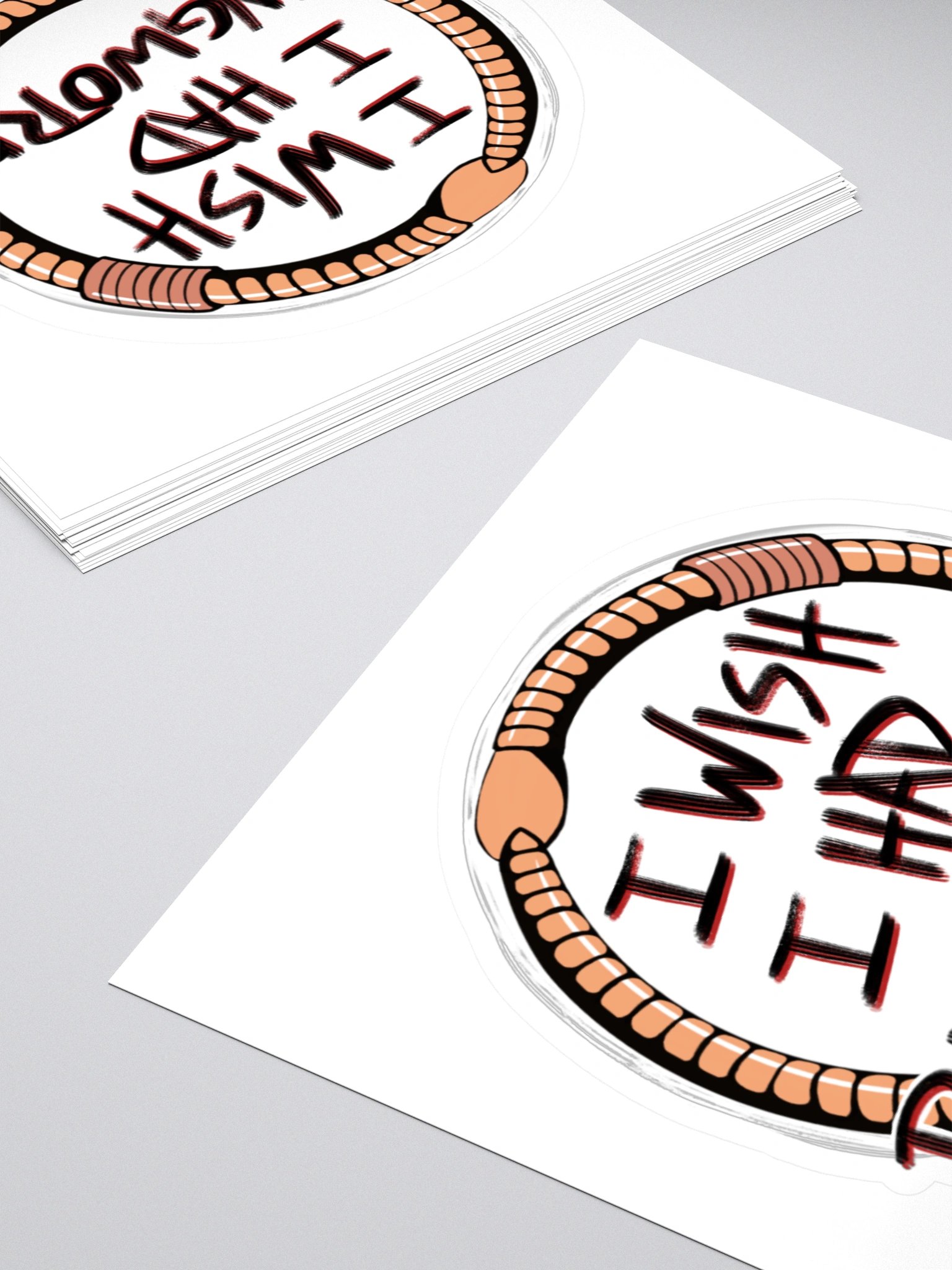 I Wish I Had Ringworm Sticker product image (4)