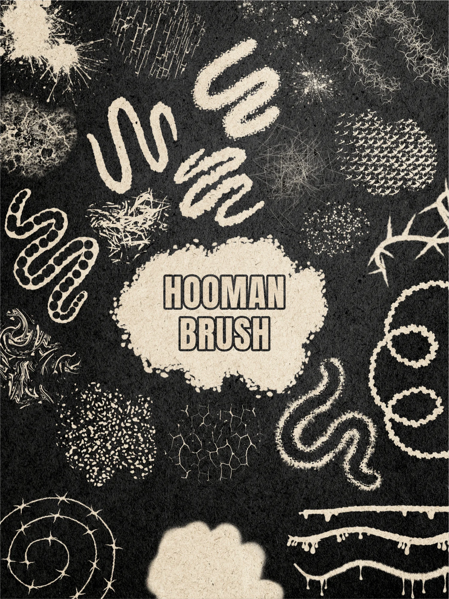 HOOMAN BRUSH - Raw Brush Pack (Procreate & Affinity) product image (3)