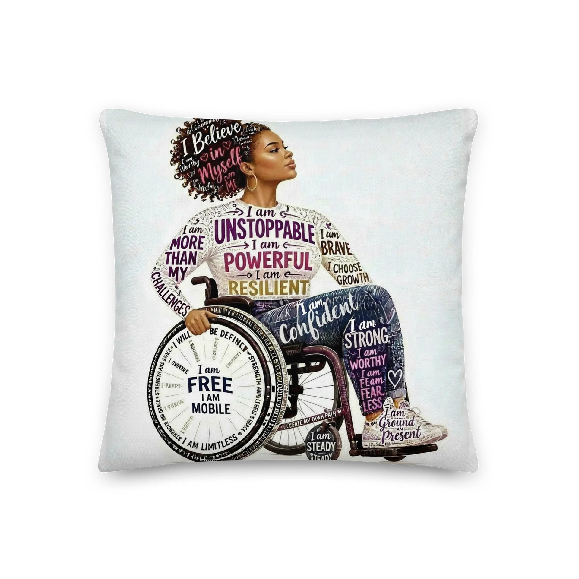 Unstoppable Empowerment Wheelchair Pillow product image (1)