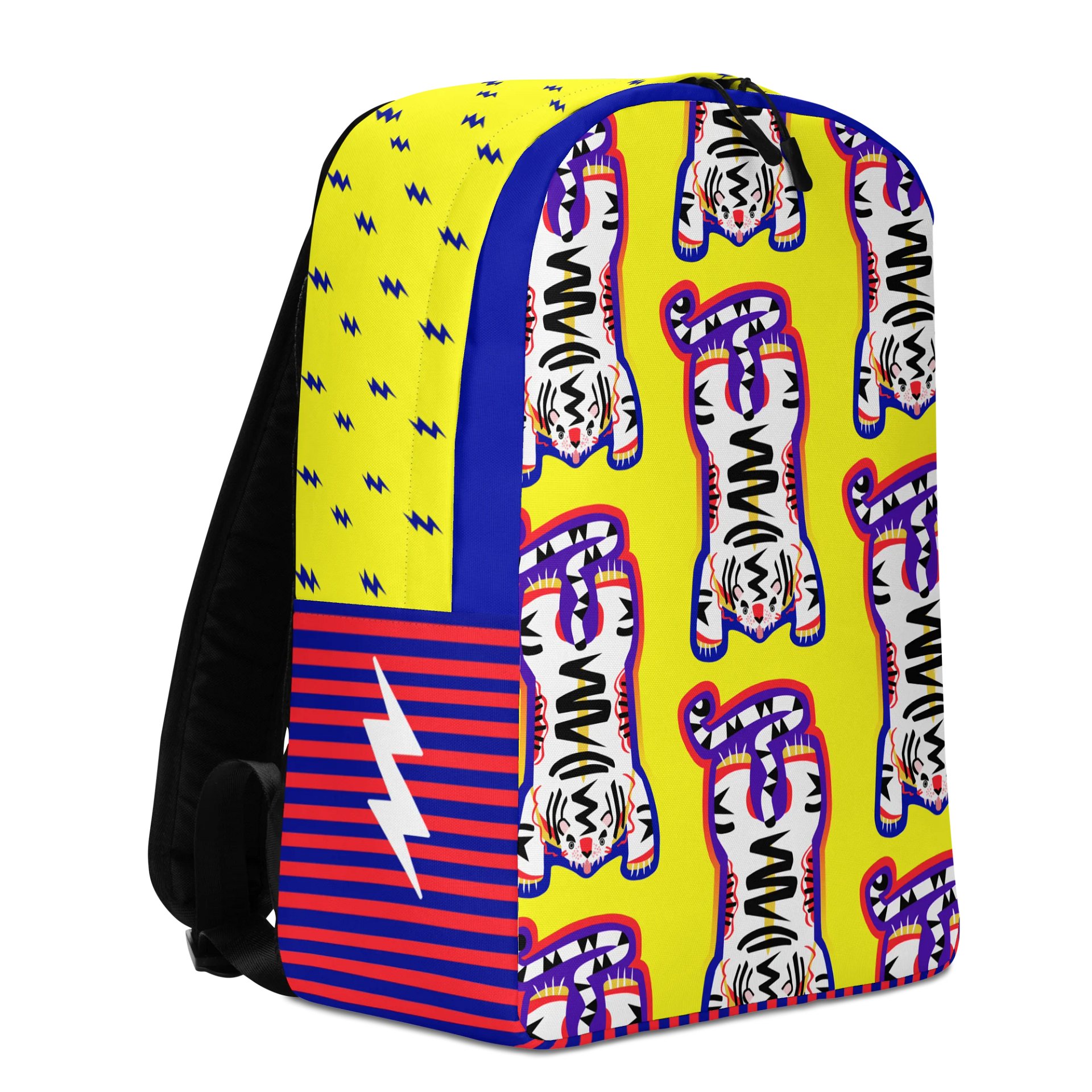 Purple & Yellow Tiger Backpack product image (4)