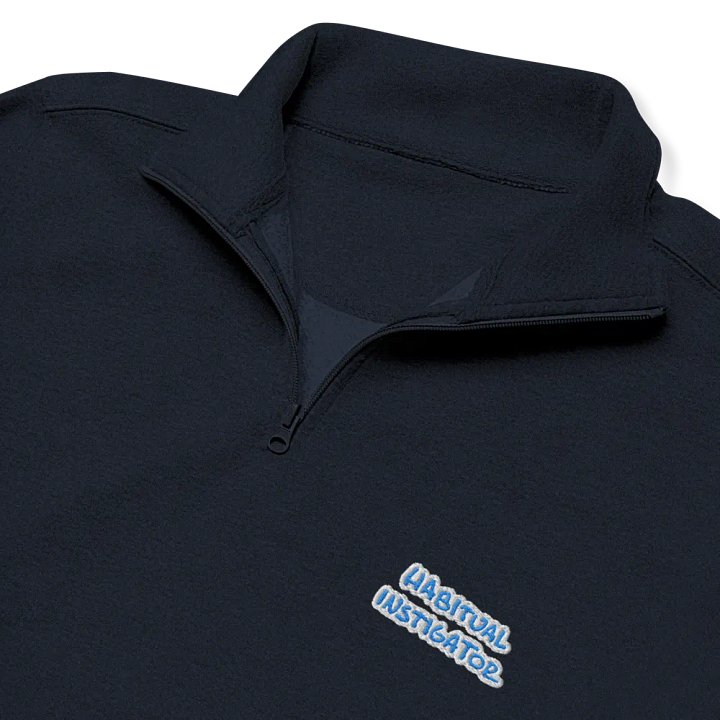 HABITUAL INSTIGATOR (aqua bubble design) embroidered quarter zip product image (11)