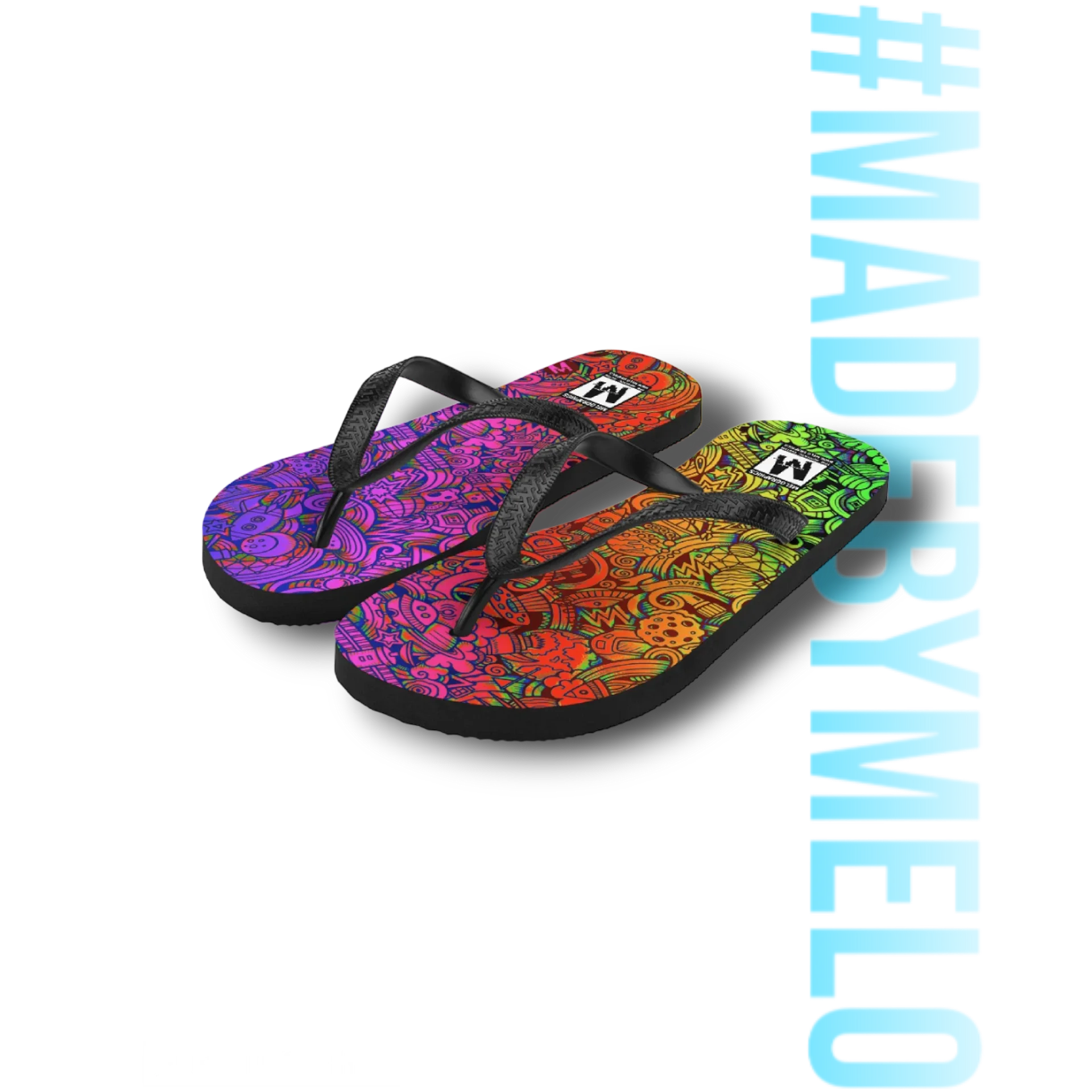 Rainbow Space Scribble - Flip Flops | #MadeByMELO product image (3)