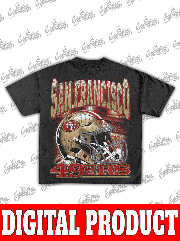 San Francisco 49ers Vintage 90s Bootleg Graphic Design product image (1)