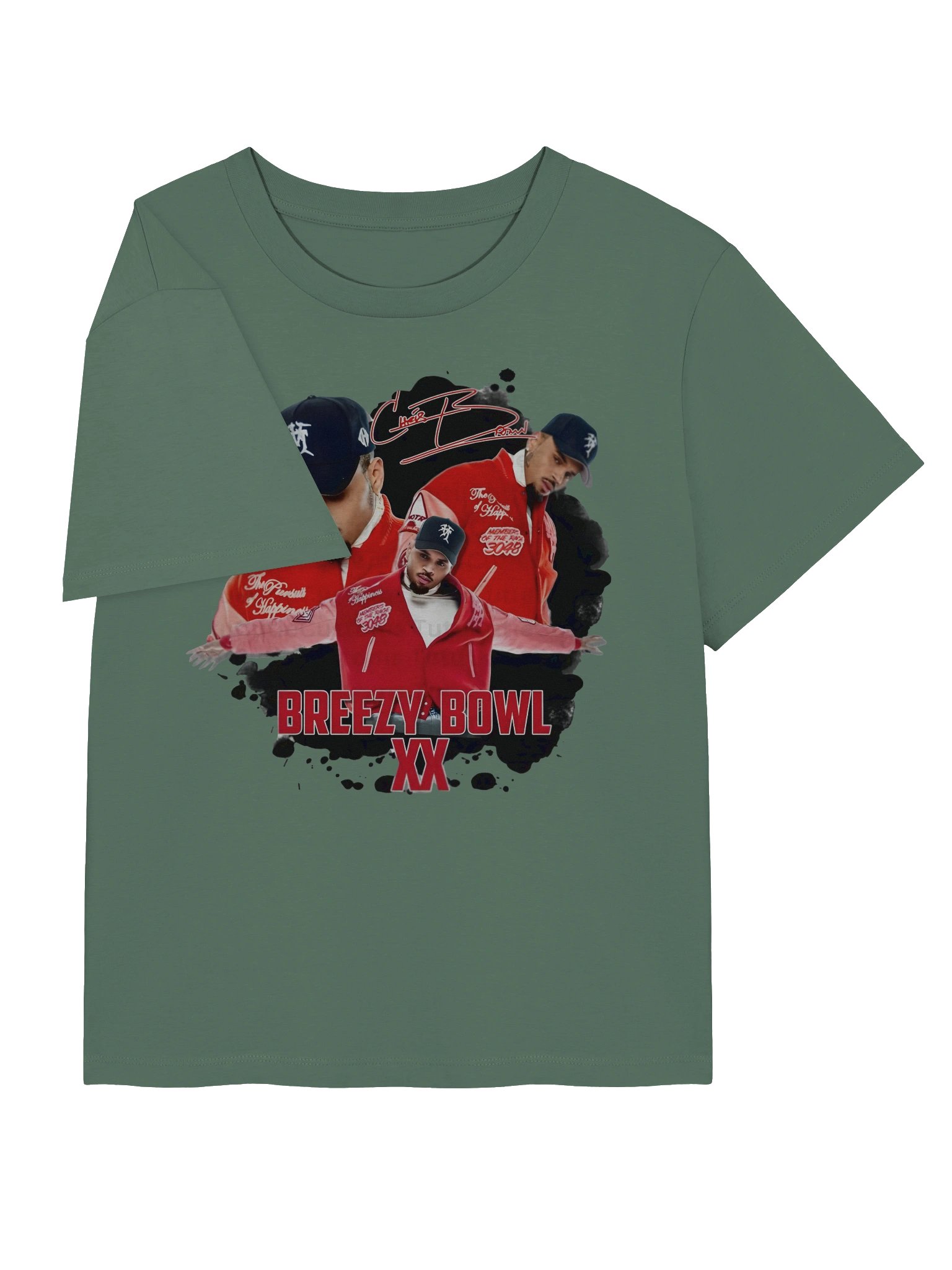 Women's Organic Ribbed Neck T-Shirt Chris Brown product image (3)