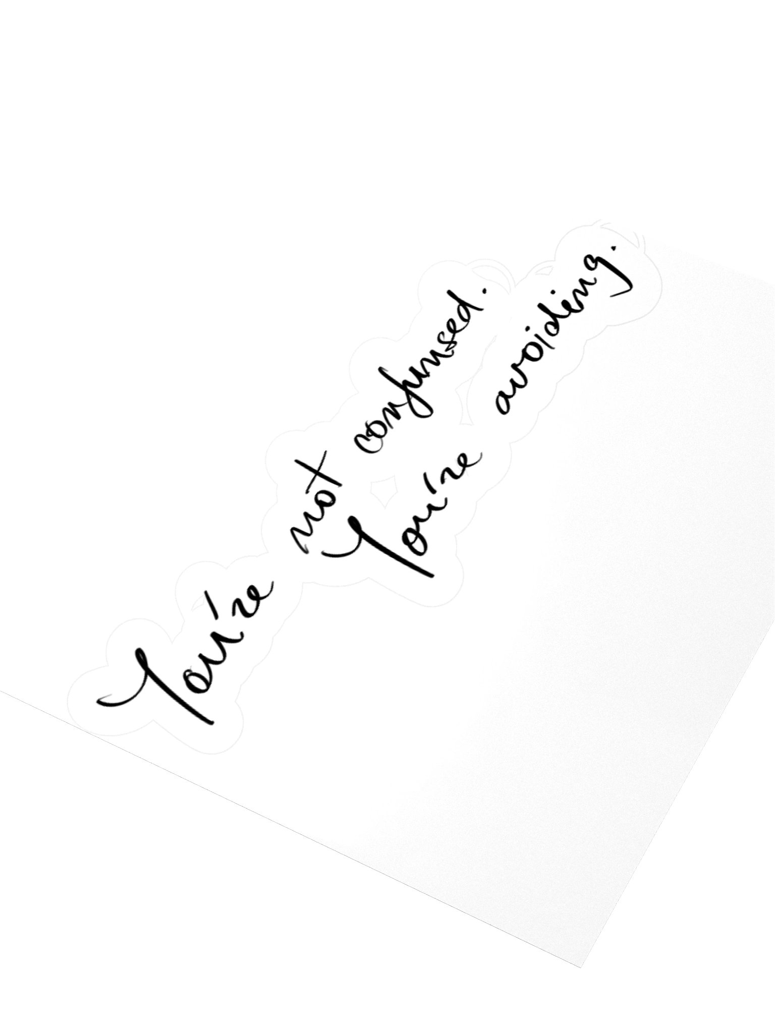 Self Awareness Sticker Original Handwriting Quote Decal Laptop Sticker Mindful Gift For Her Personal Growth Sticker product image (9)