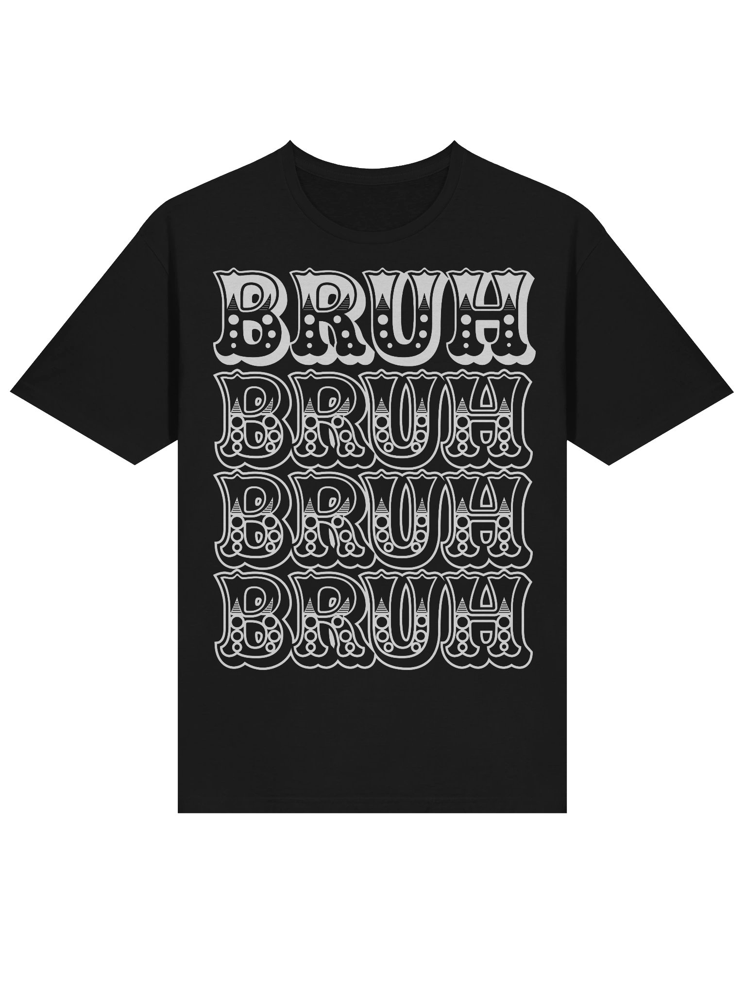 Abstract Black BRUH Rectangles Unisex T-Shirt product image (1)