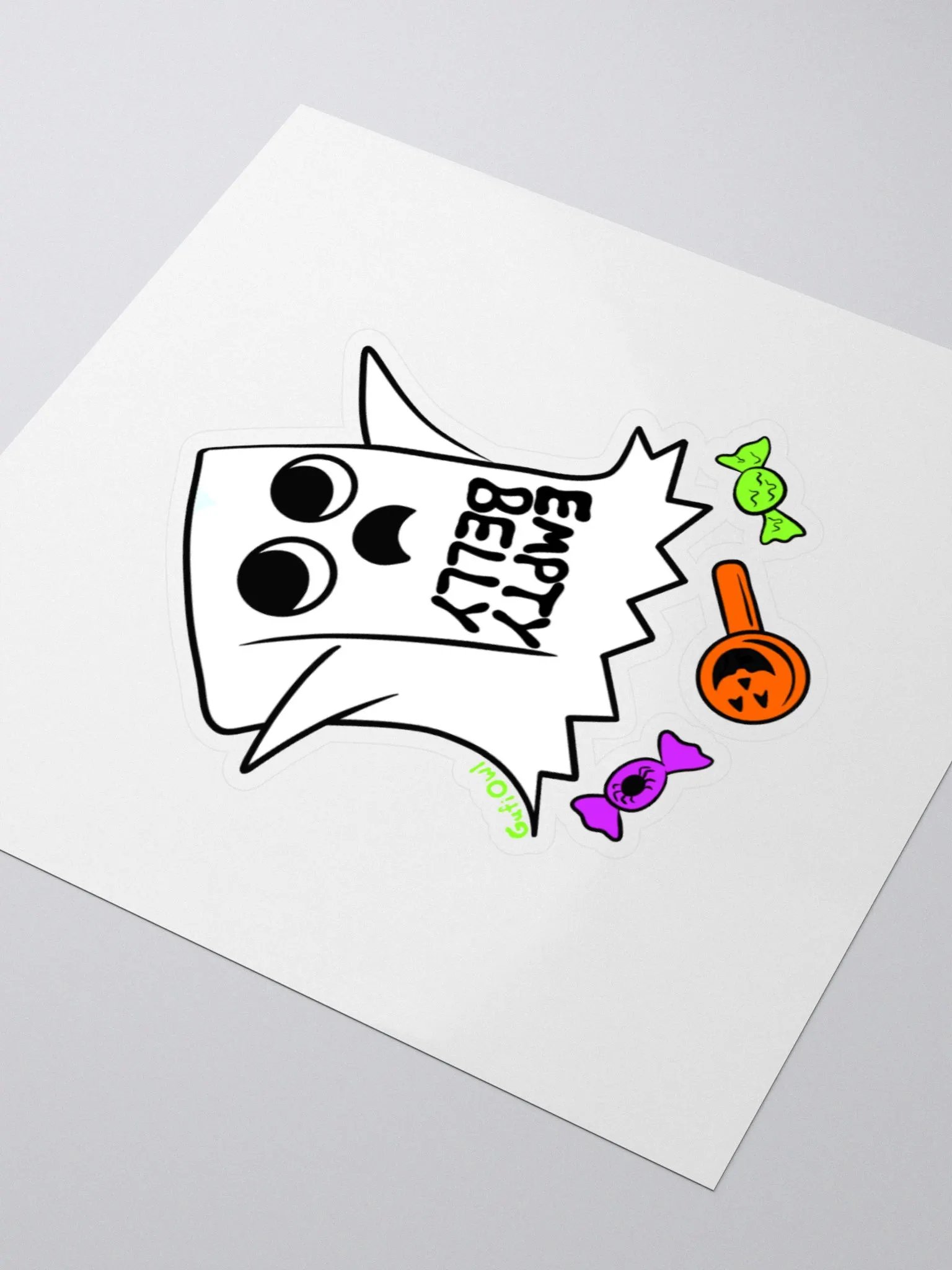 Candy Bag Ghost Sticker product image (7)