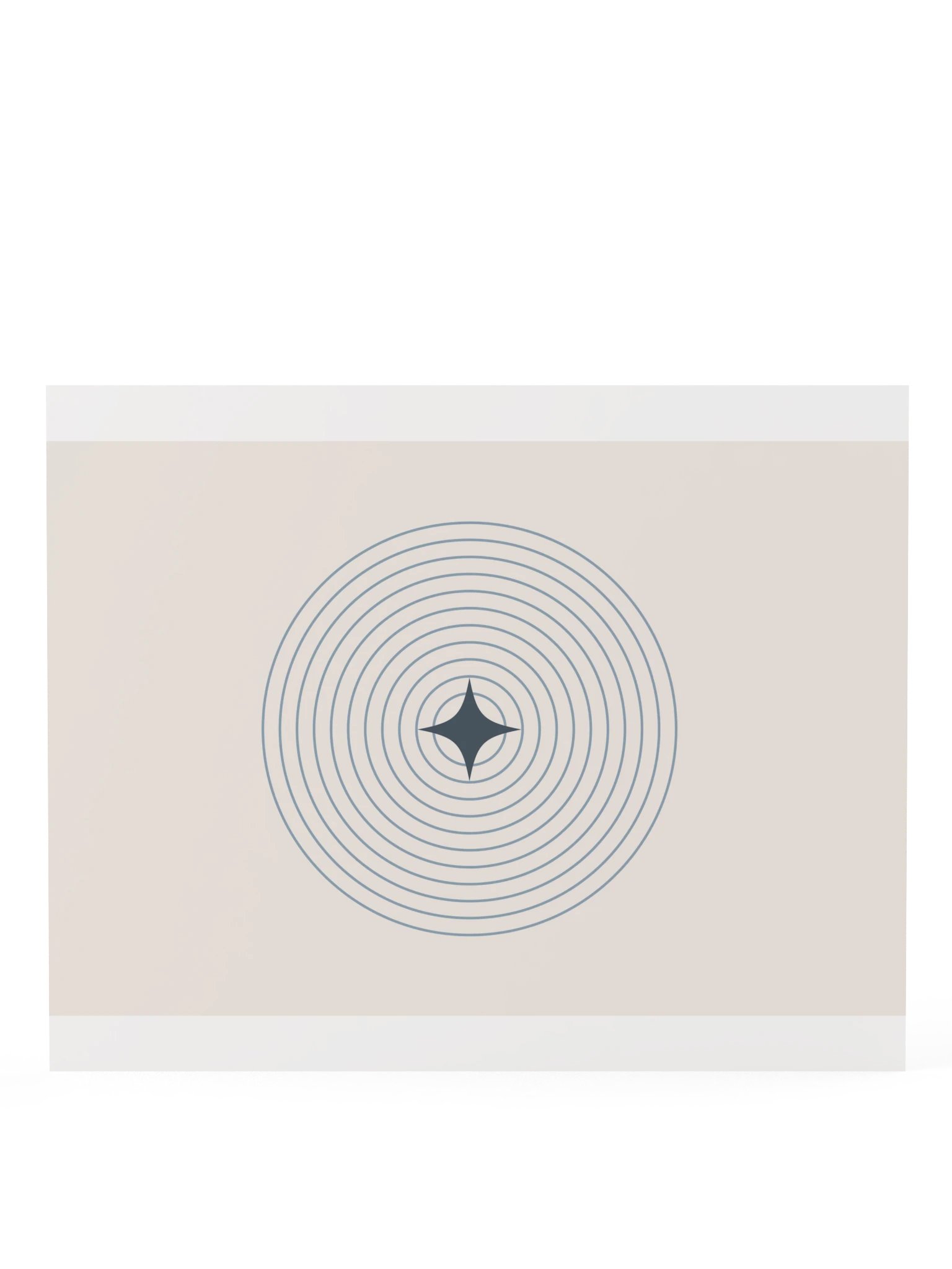 Blue Ripple Star Print | Minimalist Bathroom Wall Art product image (8)