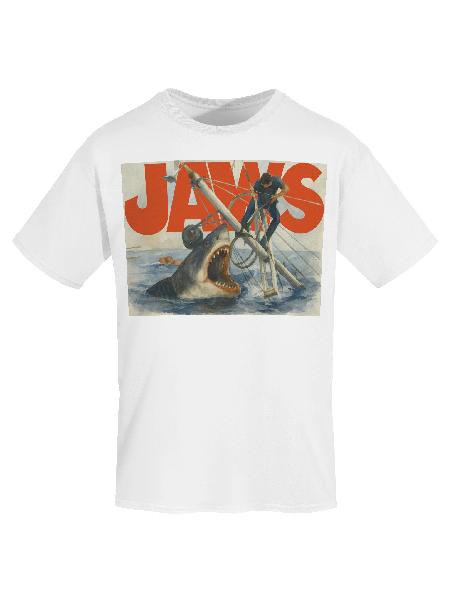 Jaws inspired Shark Showdown T-Shirt product image (80)