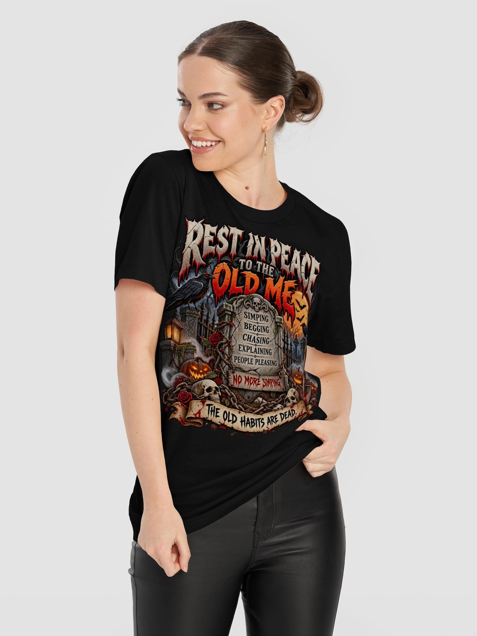 Rest In Peace to the Old Me Halloween Tee product image (43)