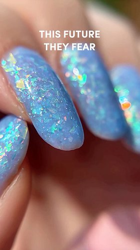 THIS FUTURE THEY FEAR launches @ midnight 5/27 as part of our collab with @playfulpolishpal #indienailpolish #pride #doomloop...