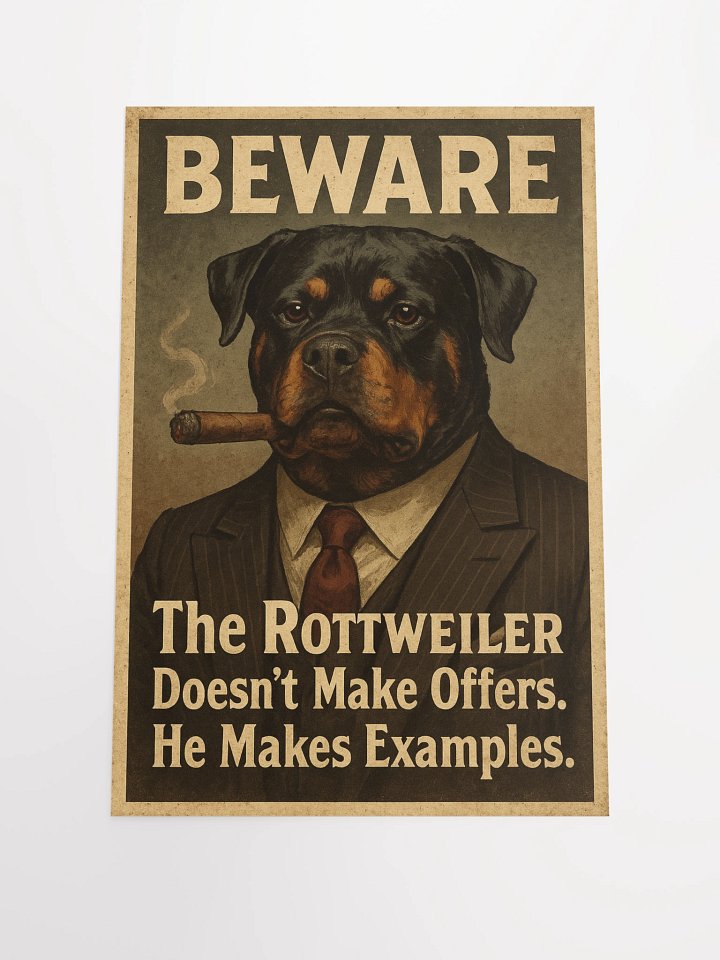 The Rottweiler Boss Poster product image (2)
