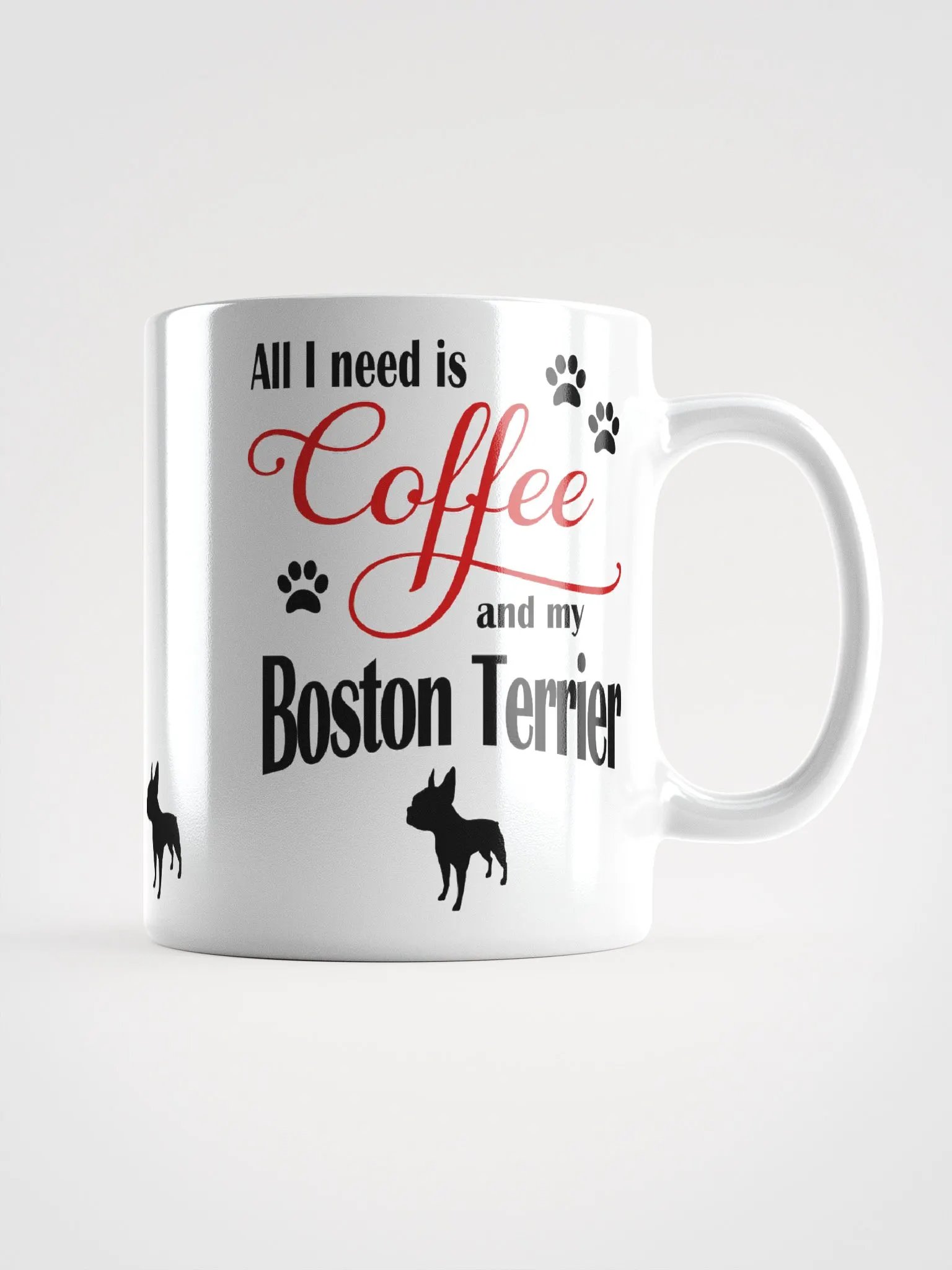 Coffee and my Boston Terrier Mug product image (1)