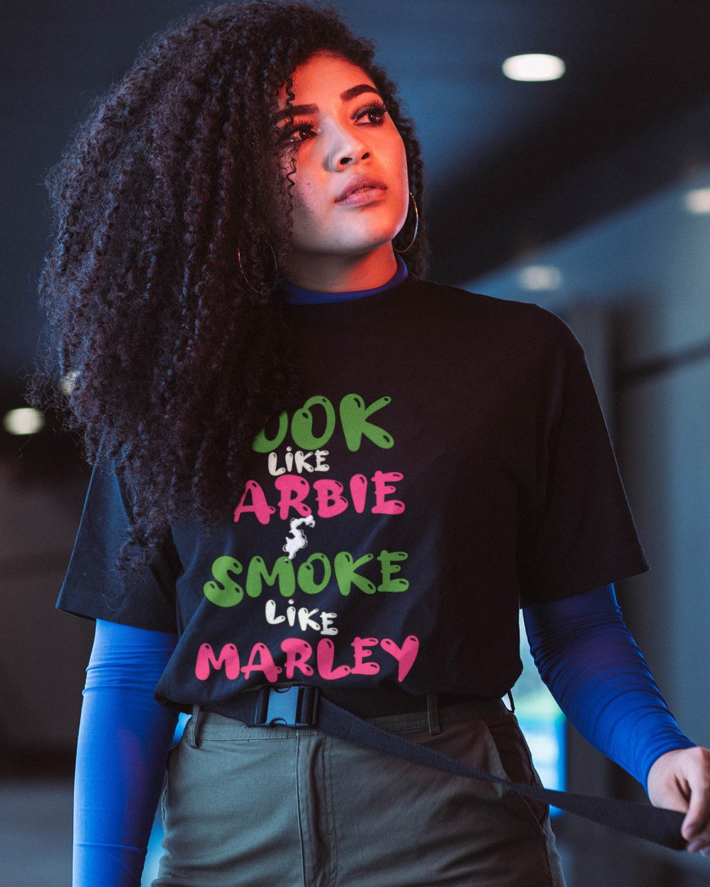 LIKE BARBIE, LIKE MARLEY TEE BLACK product image (4)