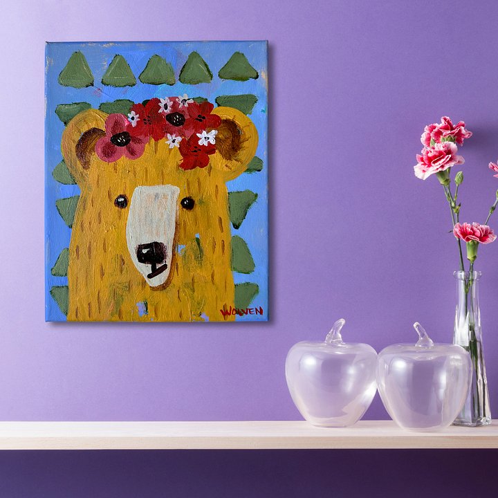 Original Painting: Blossom – The Bear of Joy product image (2)