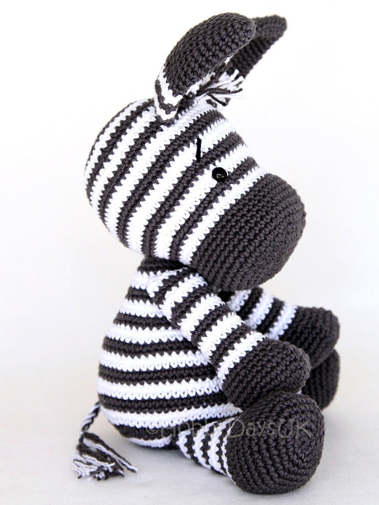 UK PATTERN - Amigurumi Crochet Zebra product image (4)