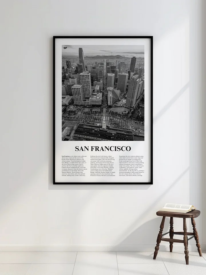 San Francisco 03 Newspaper Poster | Framed product image (2)
