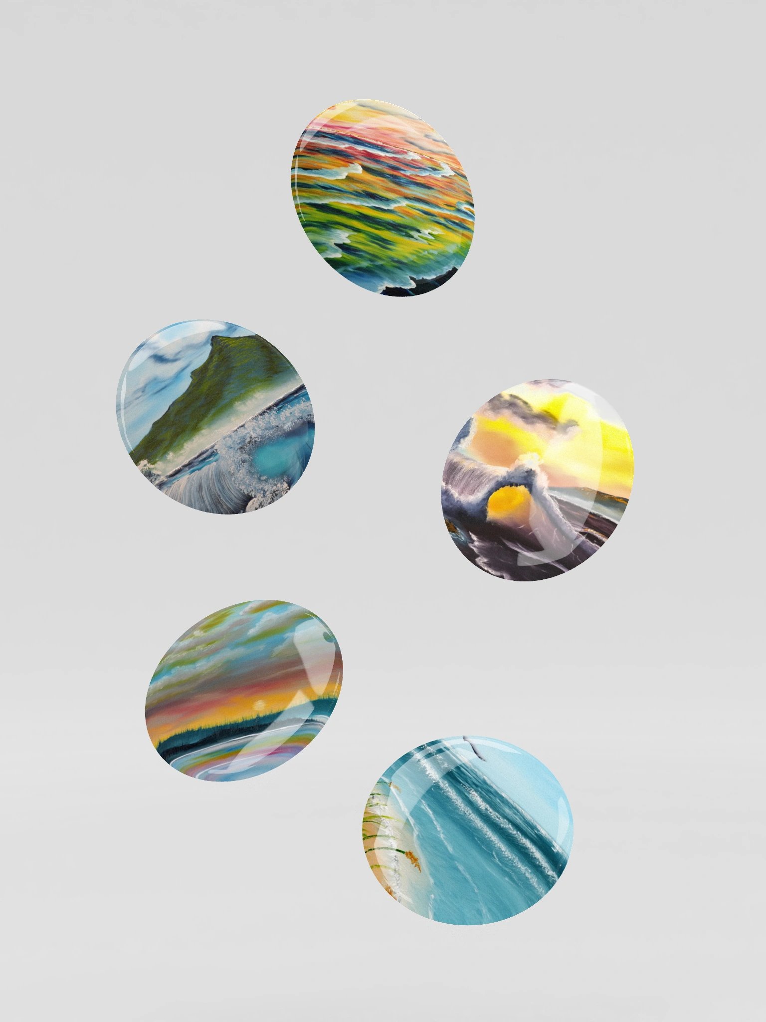 Art Button Pins - Ocean Vibes product image (3)