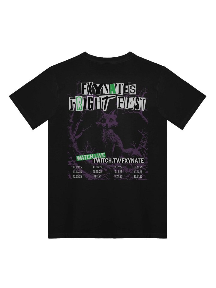 2025 FxyNate's Fright Fest Tour T-Shirt product image (1)