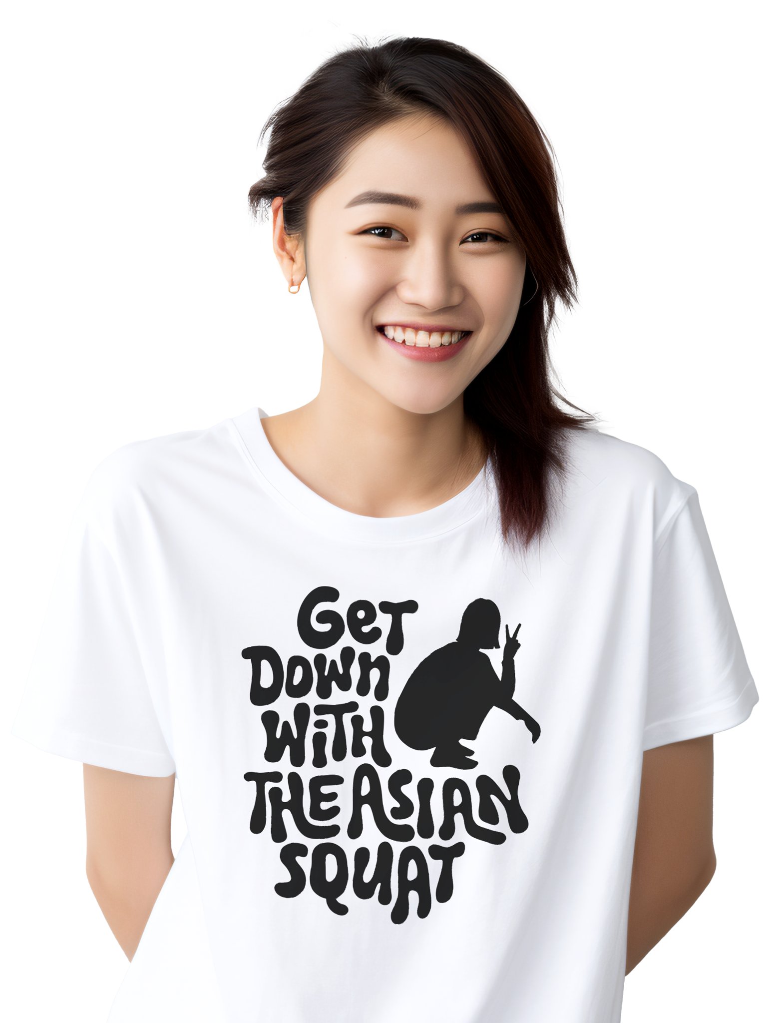 GET DOWN WITH THE ASIAN SQUAT (Female) T-Shirt product image (2)