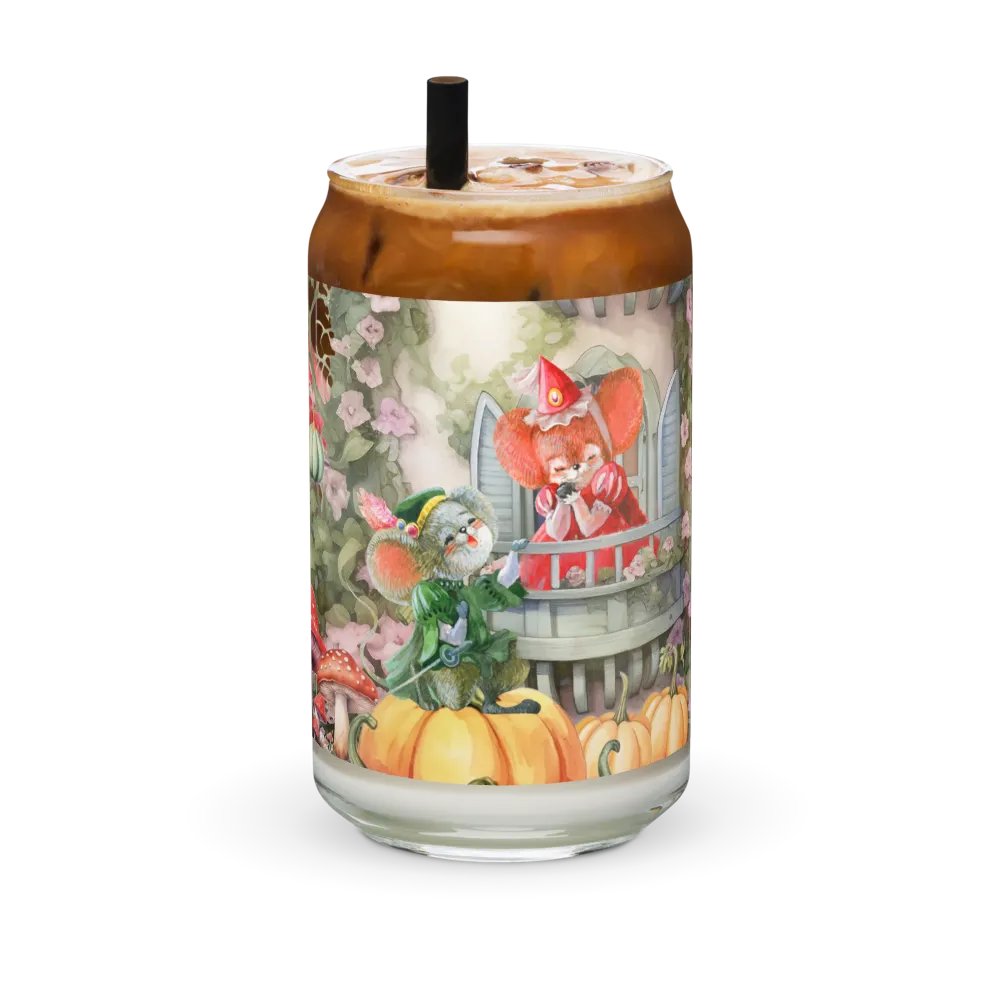Four Seasons of Love: Autumn Serenade Can-Shaped Glass | Fall Romance Drinkware product image (6)