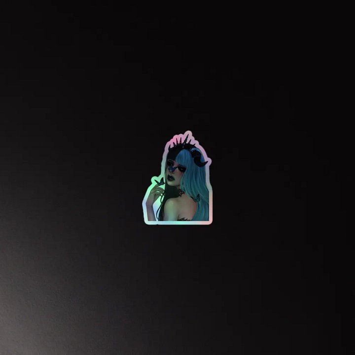 Midnight Monarch Holographic sticker product image (2)
