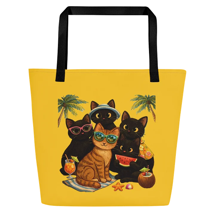 Cat Brigade Summer All-Over Tote Bag product image (1)
