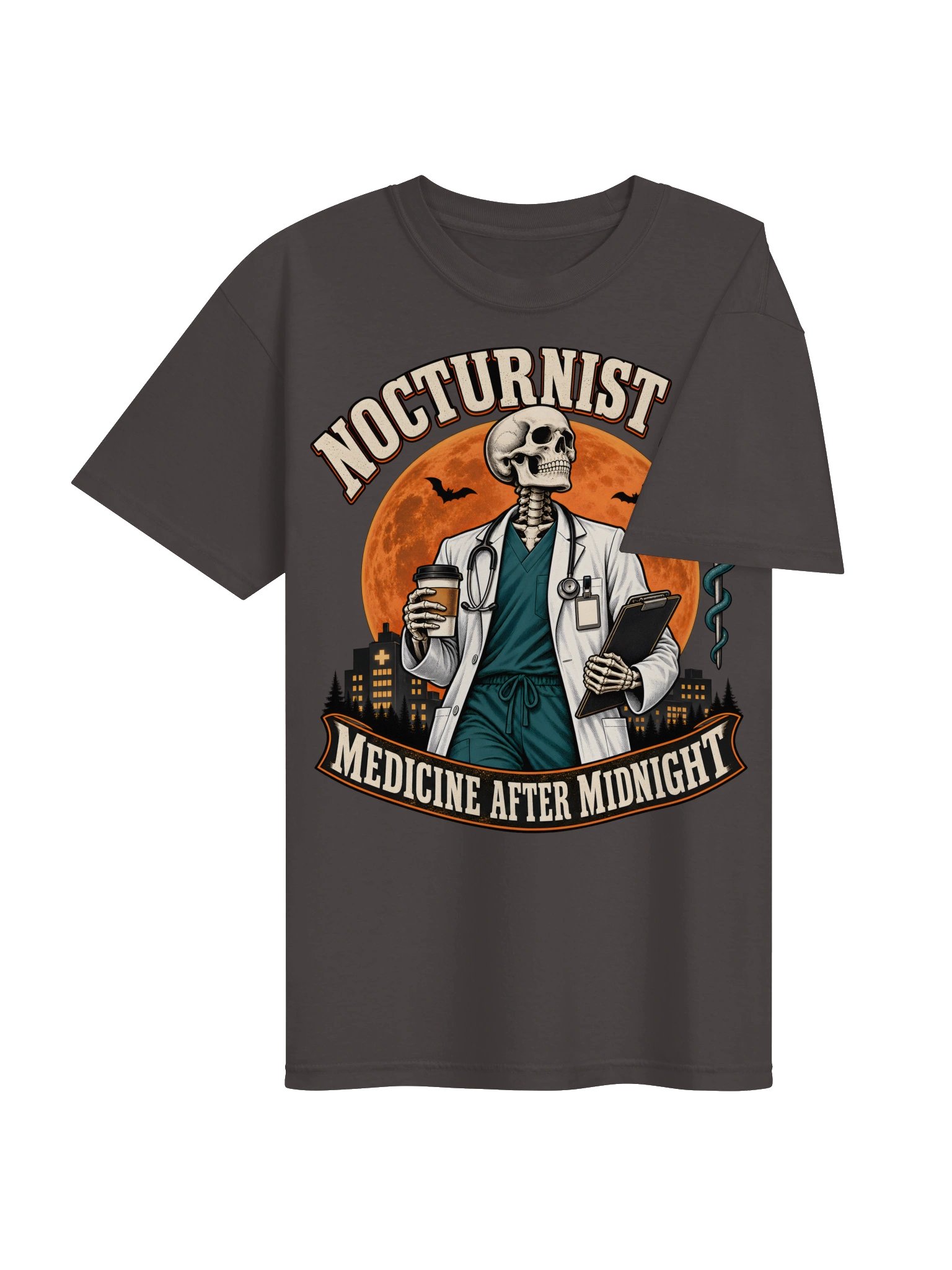 Nocturnist MD—Medicine After Midnight | Physician Shirt product image (4)