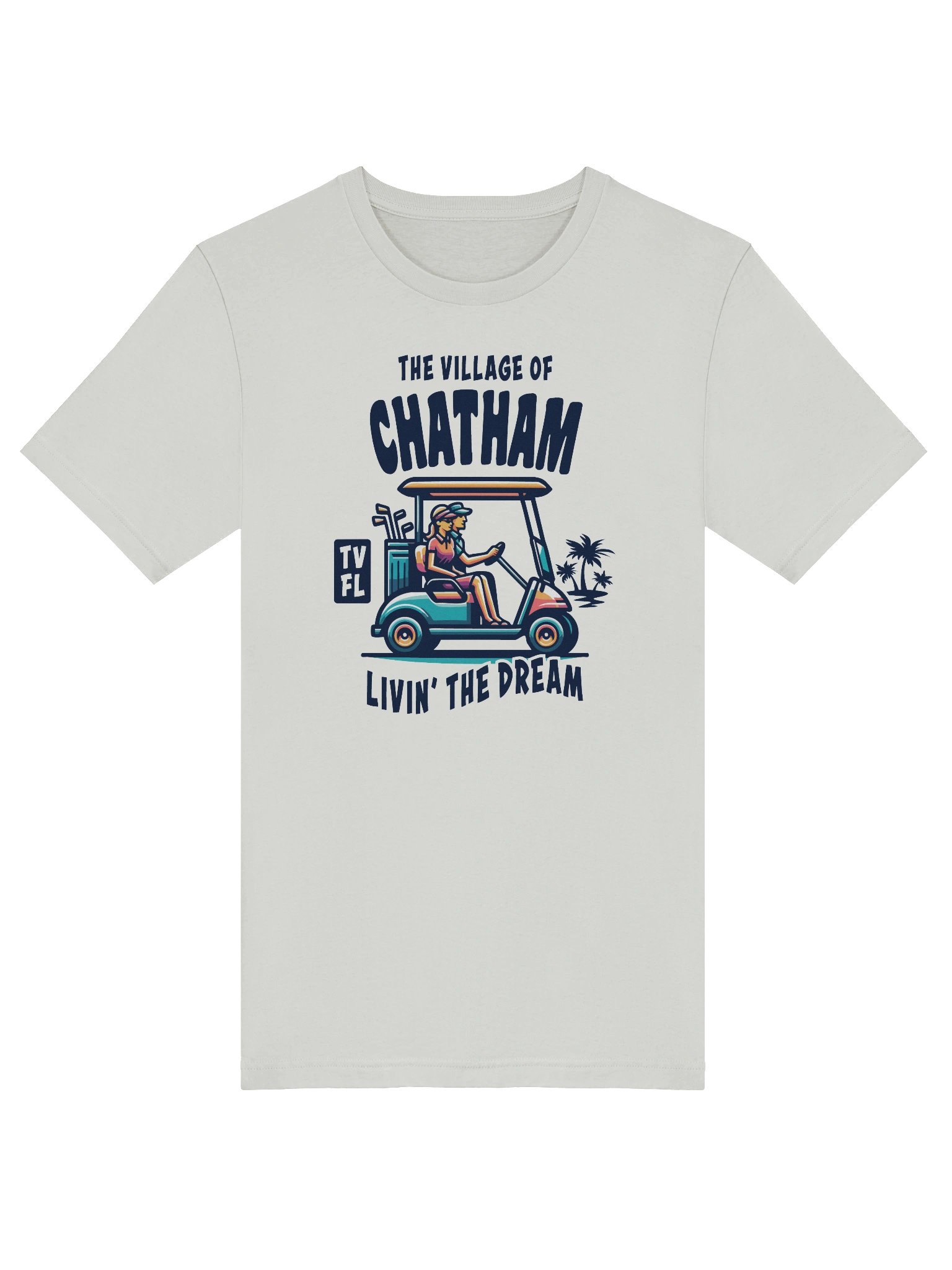The Village of Chatham TV FL Golf Cart Design T-Shirt product image (42)