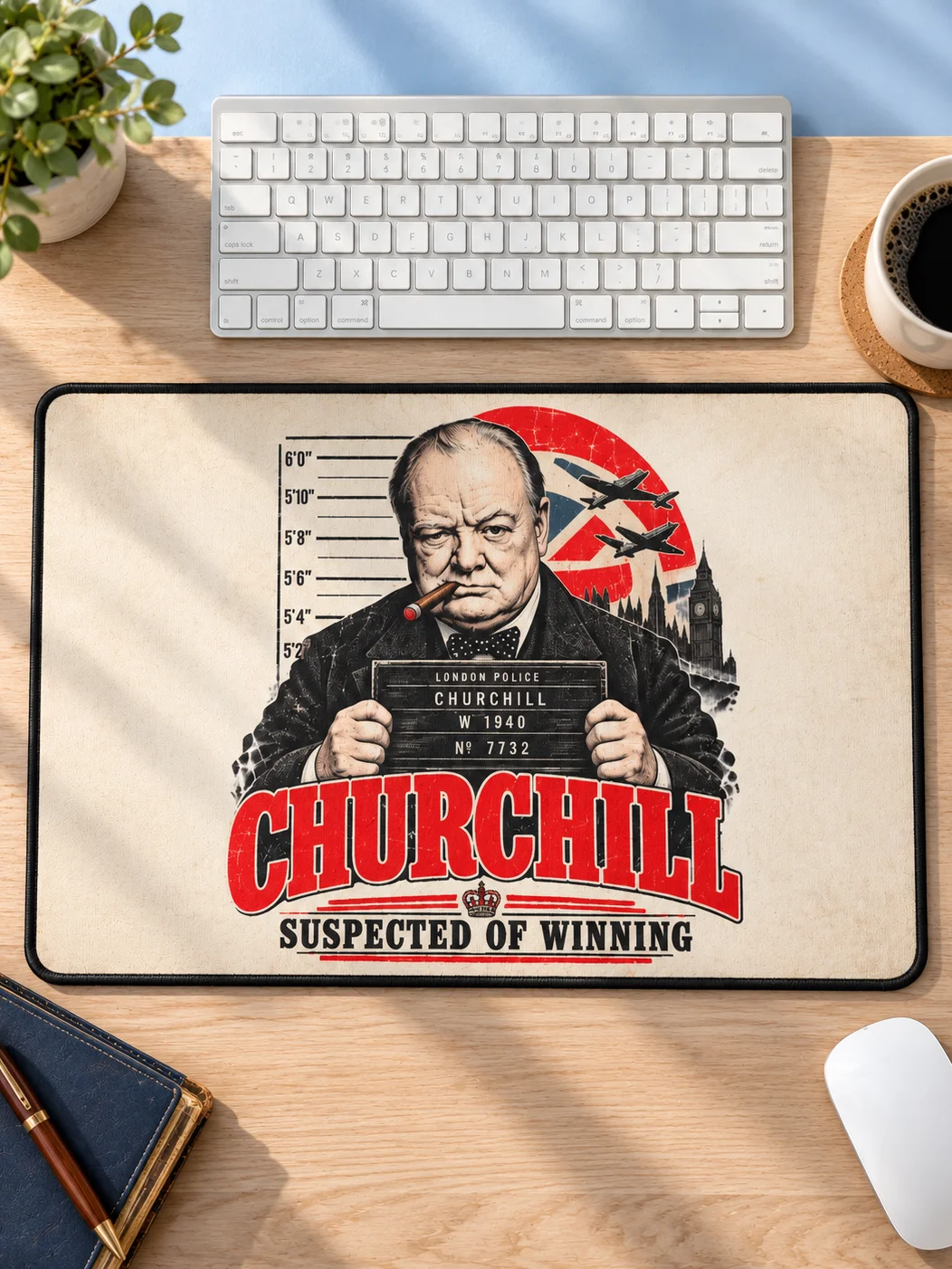 Churchill Suspected of Winning Desk Mat product image (1)