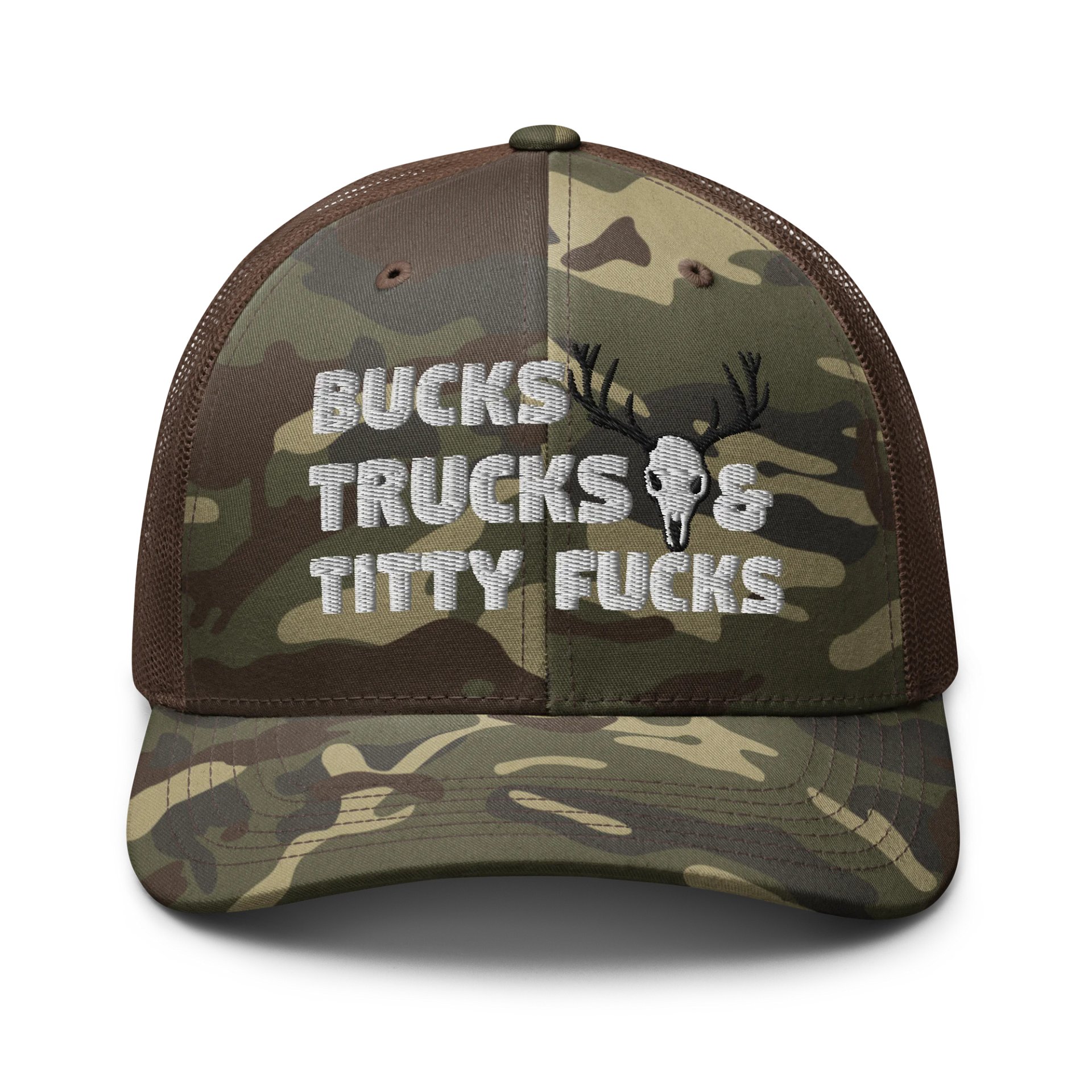BUCKS AND TRUCKS Camo Trucker Hat product image (1)