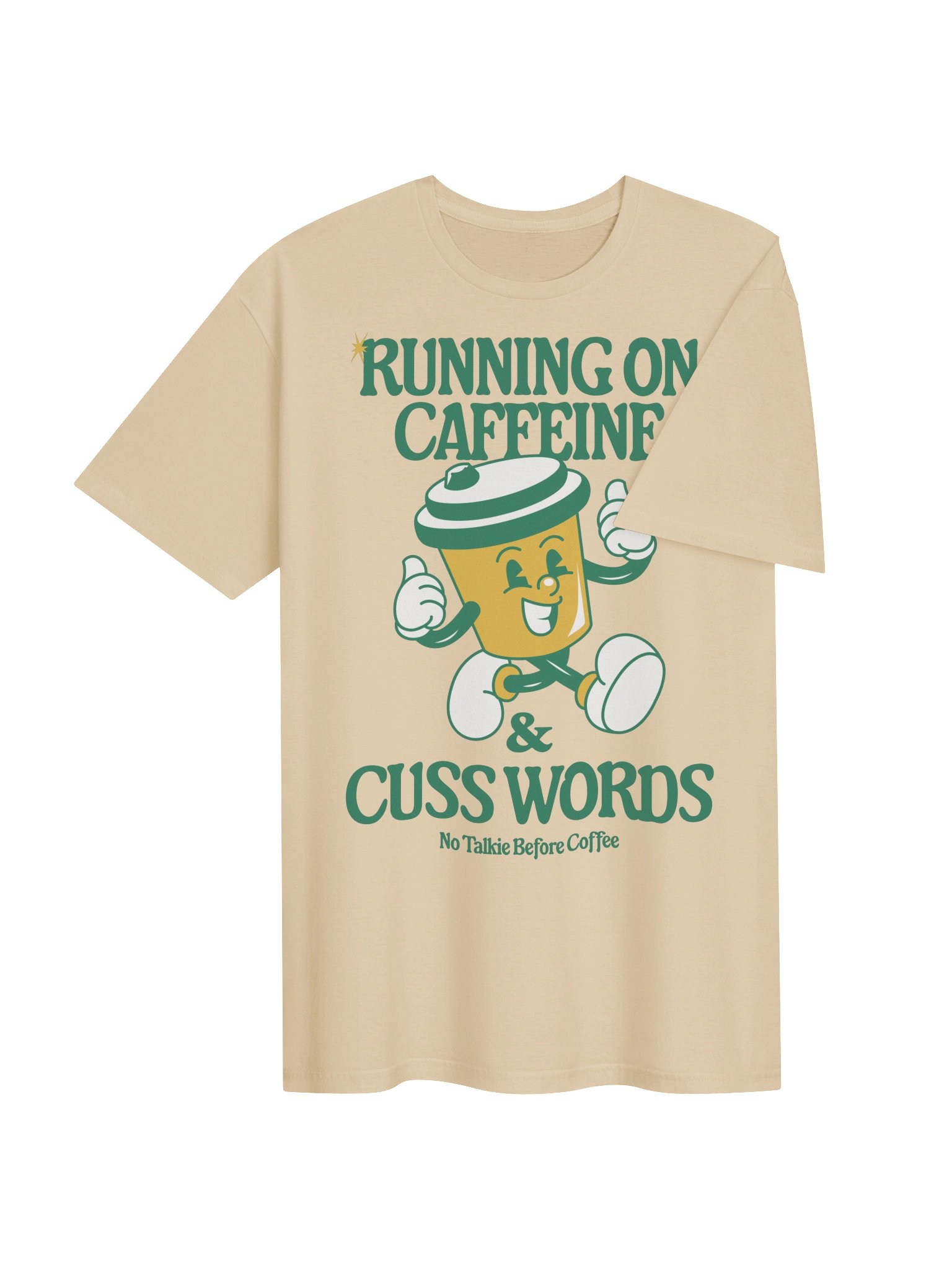 Running on Caffeine Coffee Mascot Tee product image (22)