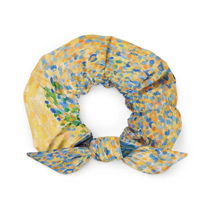 Seurat Seascape Fine Art Scrunchie with Bow product image (1)