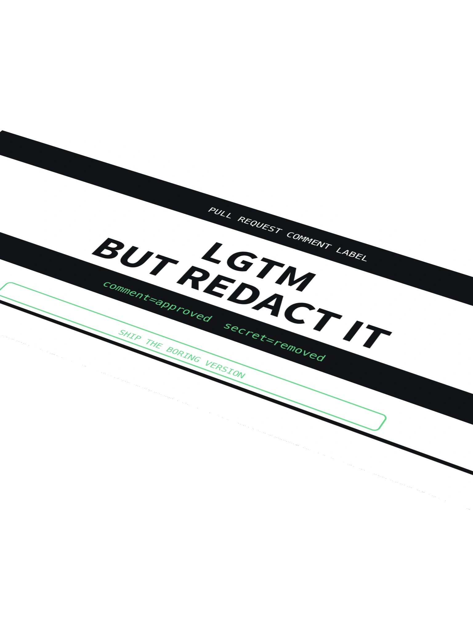 LGTM But Redact It Sticker product image (4)