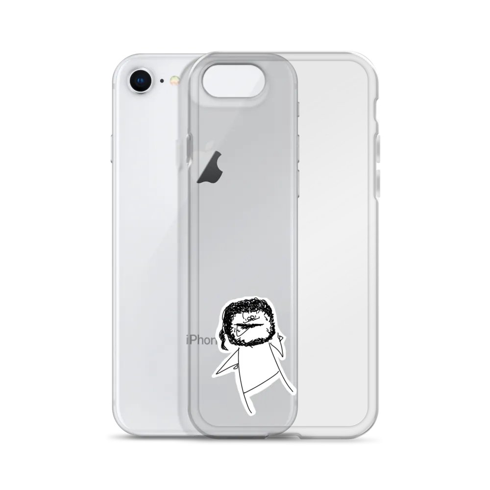 "NERVOUS" CLEAR IPHONE CASE product image (2)