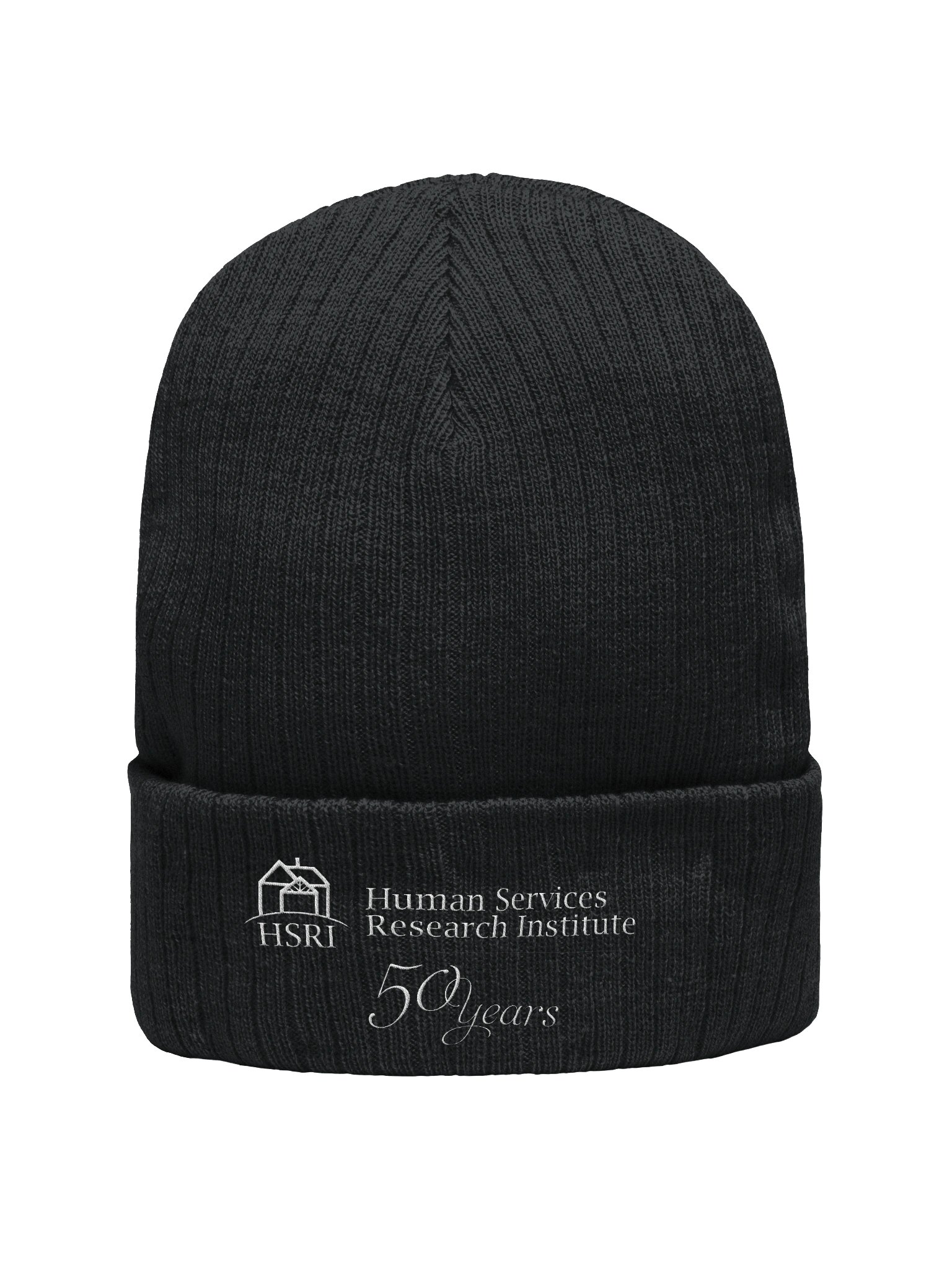 HSRI 50th Anniversary Ribbed Knit Beanie - Black product image (1)