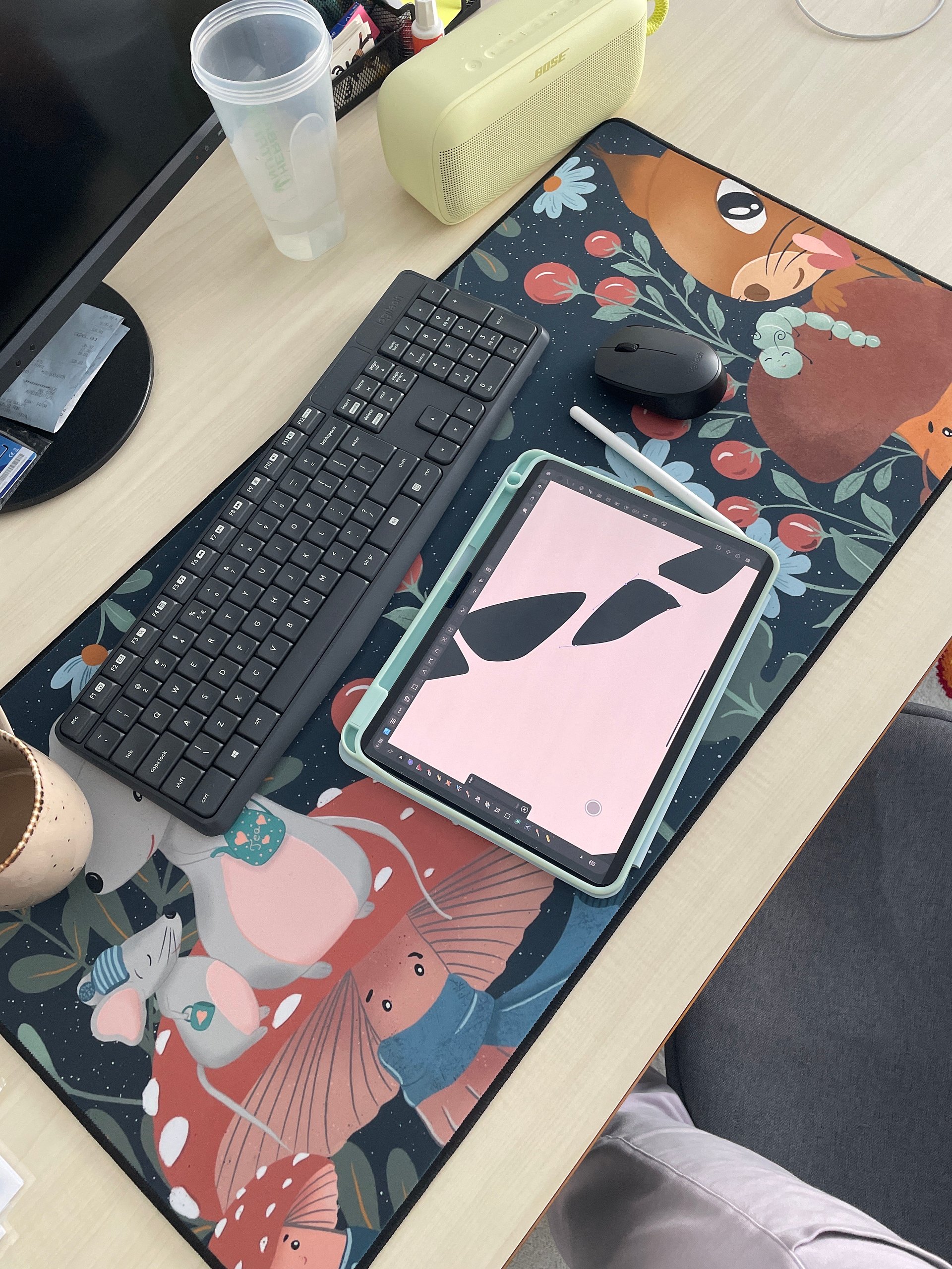 Moonlit Forest Friends Desk Mat product image (4)