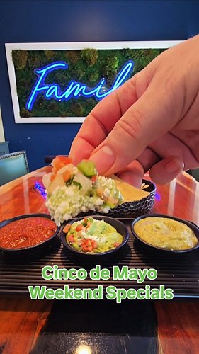 Lets Get Cinco de Mayo started right!
We have something everyday till Cinco!

Saturday - Every Dinner Table gets a compliment...