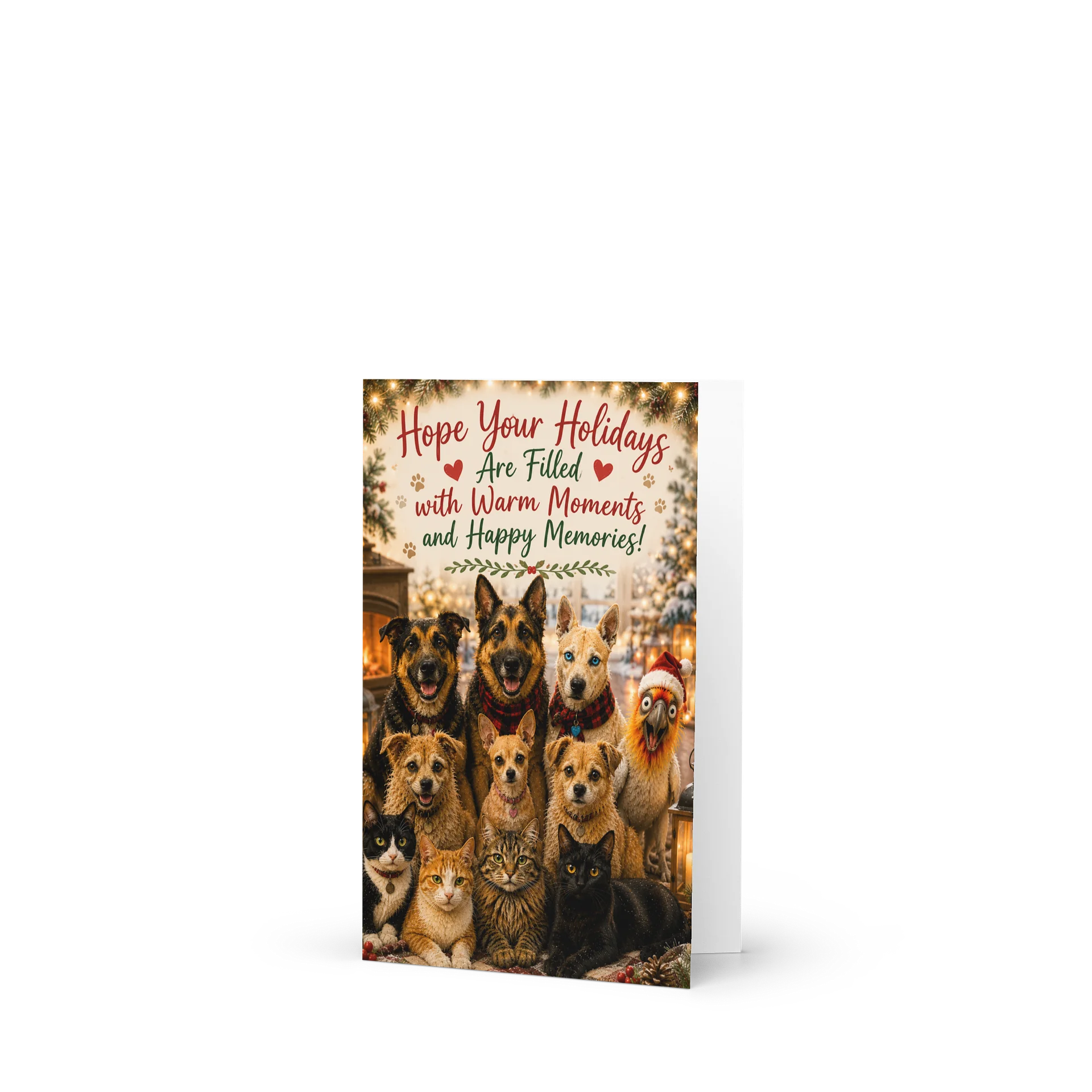 Warm Holiday Memories Pet Card product image (1)