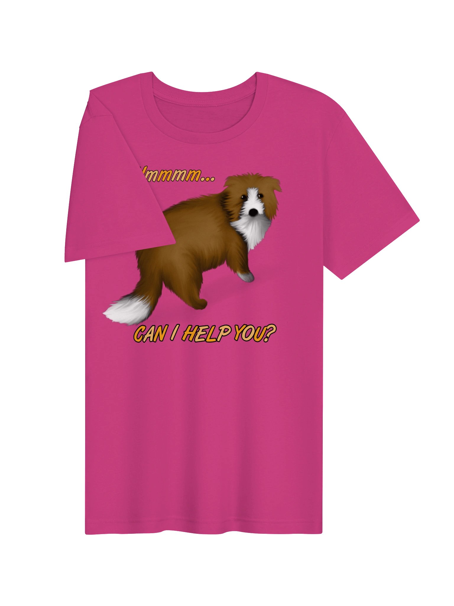 Dog "Ummm... Can I Help You?" T-Shirt. Unisex Bella+Canvas Supersoft T-Shirt product image (2)