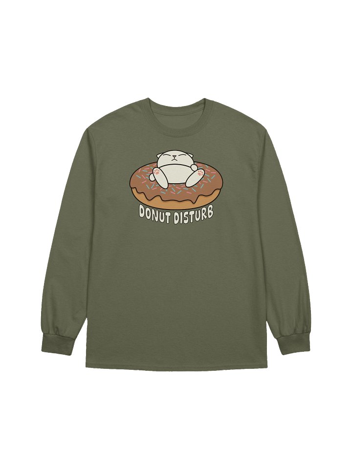 Donut Disturb Cat - Unisex Adult Long Sleeve T-shirt product image (1)