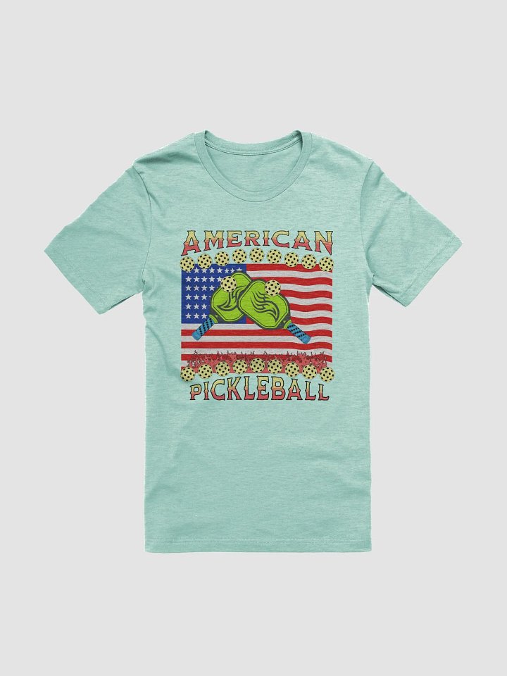 American Pickleball Patriotic Flames Tee product image (1)