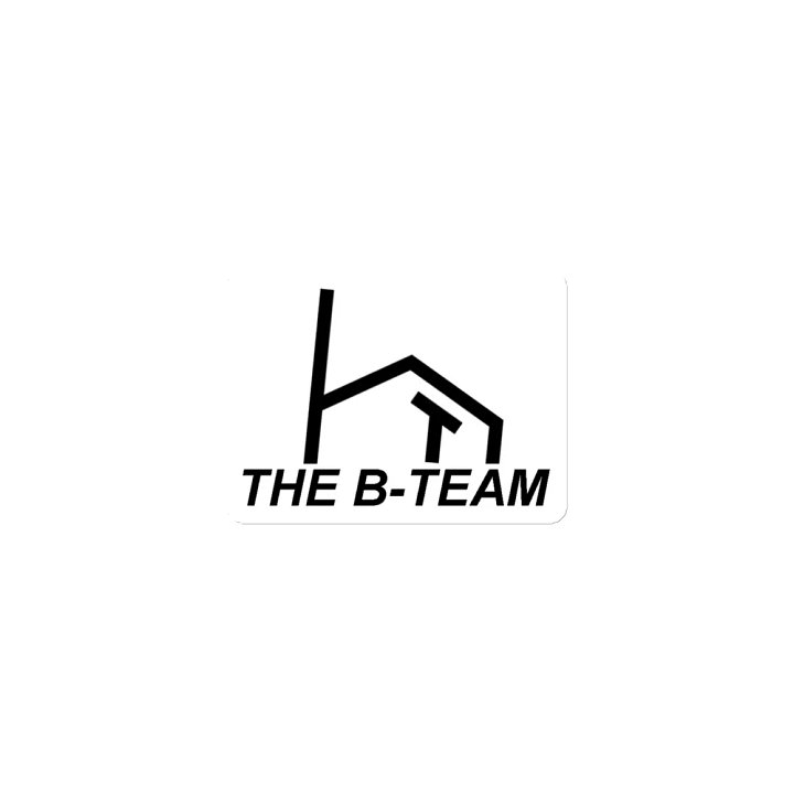 B-Team Black On White Magnet product image (1)