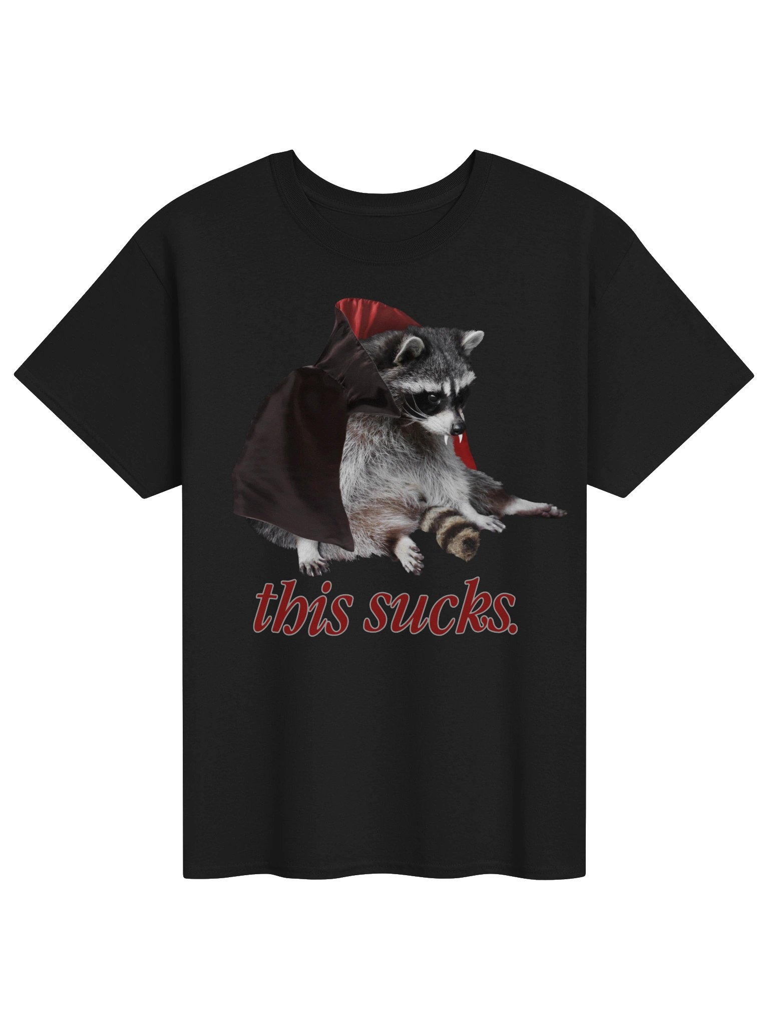 This Sucks - Halloween vampire raccoon t-shirt product image (45)