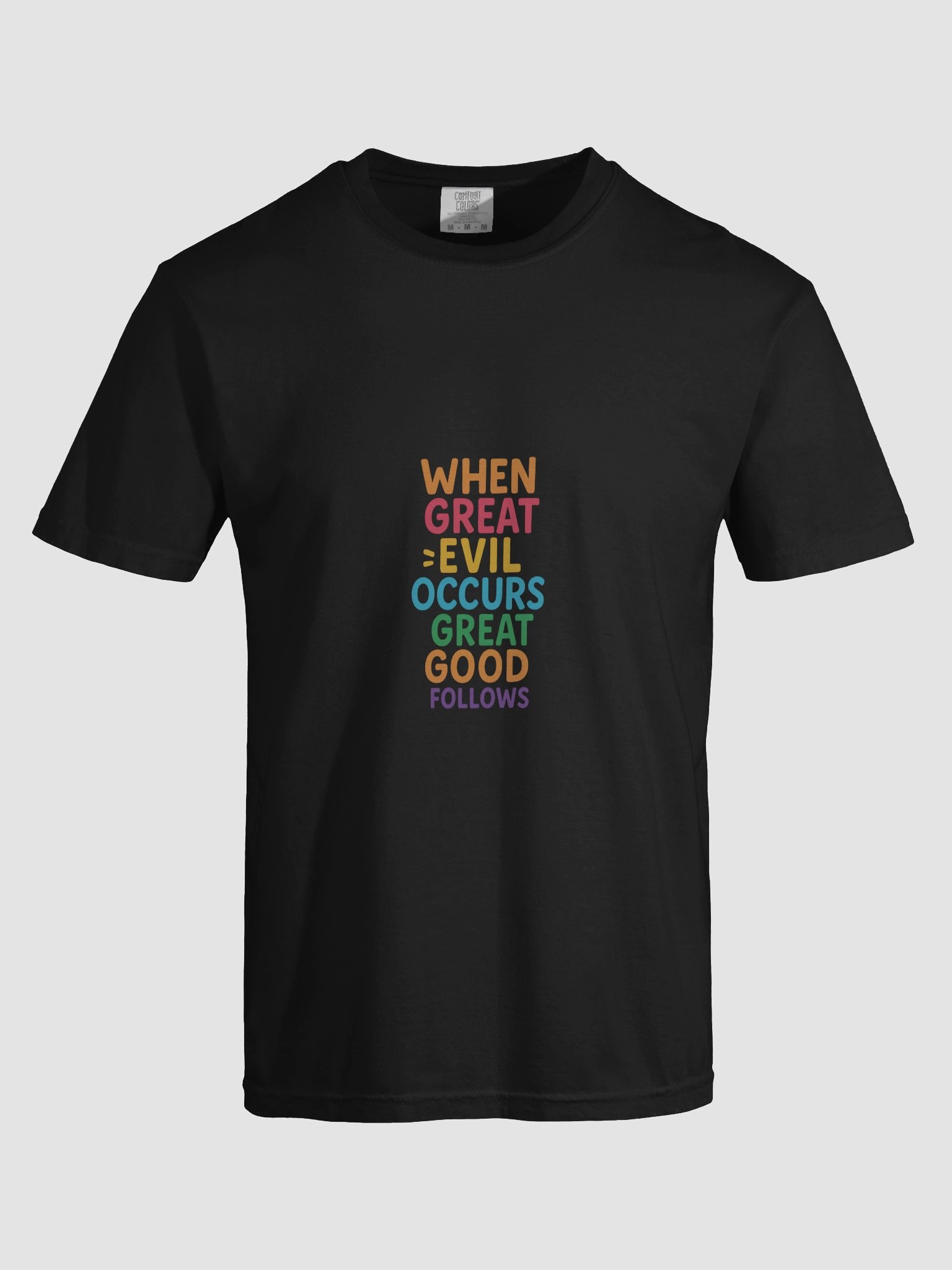 When Great Evil Occurs, Great Good Follows – Nichiren Buddhism Heavyweight Cotton T-Shirt product image (5)