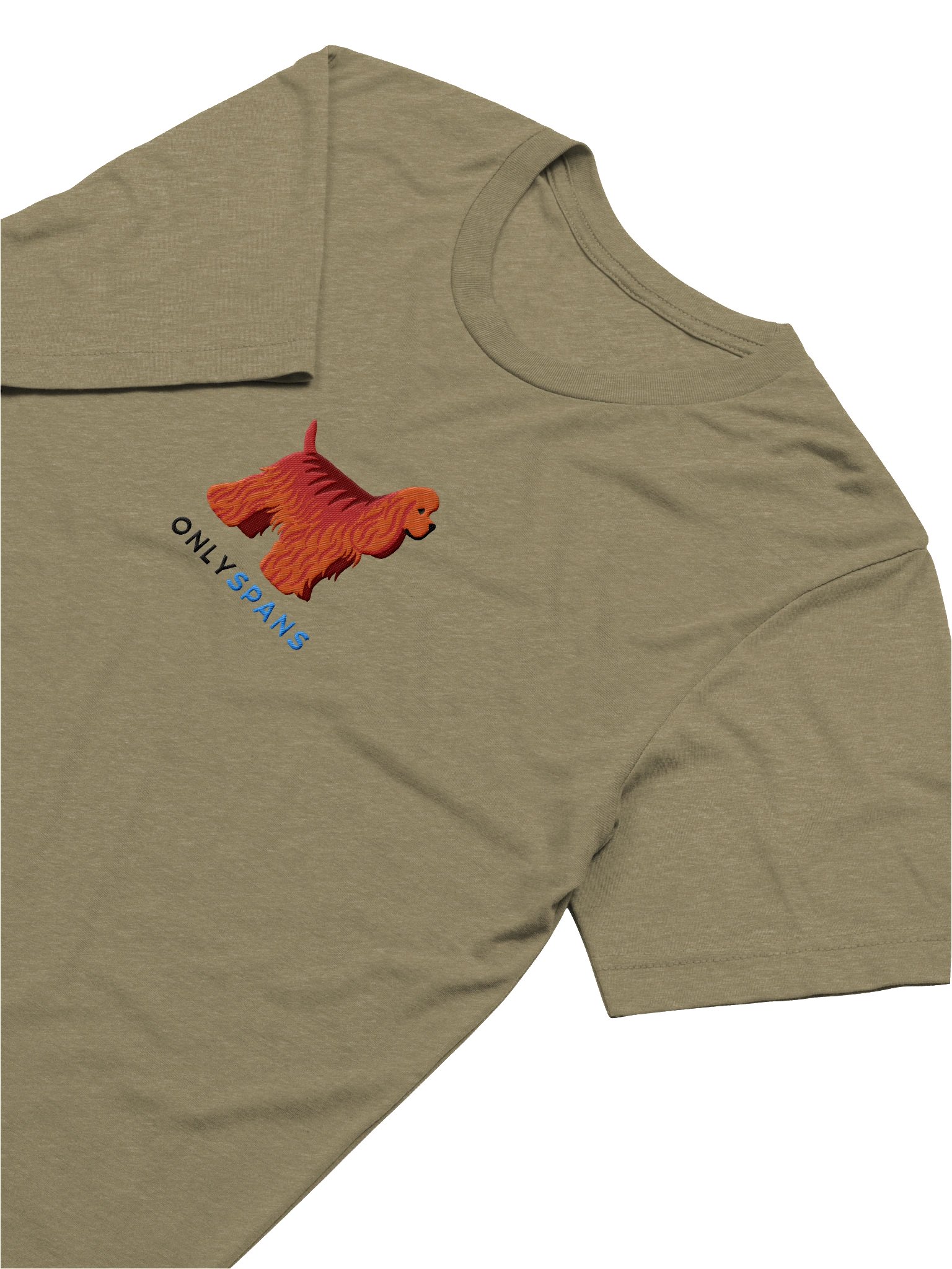 Only Spans T-Shirt(Embroidered) of an American Cocker Spaniel(Red) product image (18)